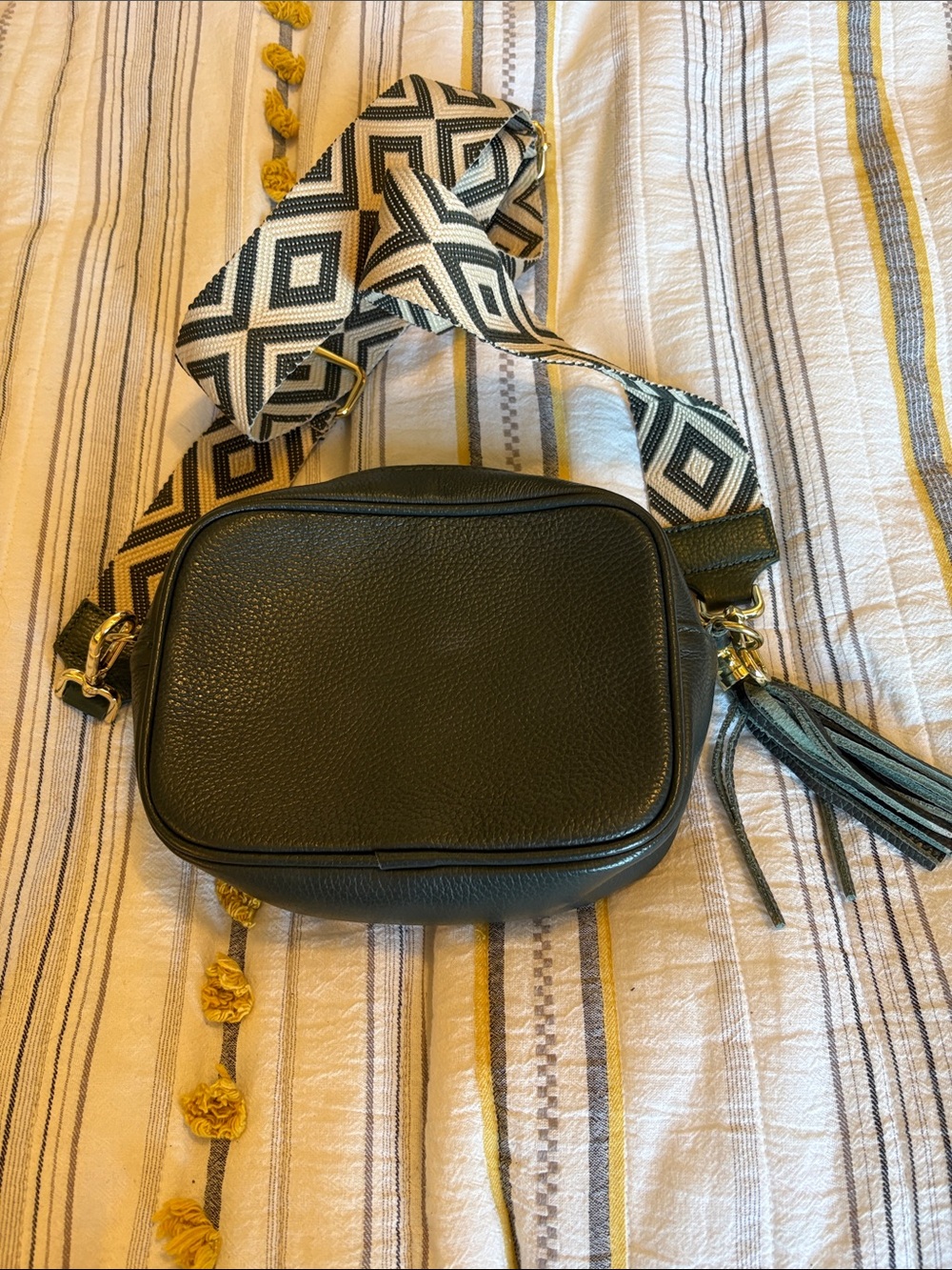 Dark green Borse in Pelle crossbody